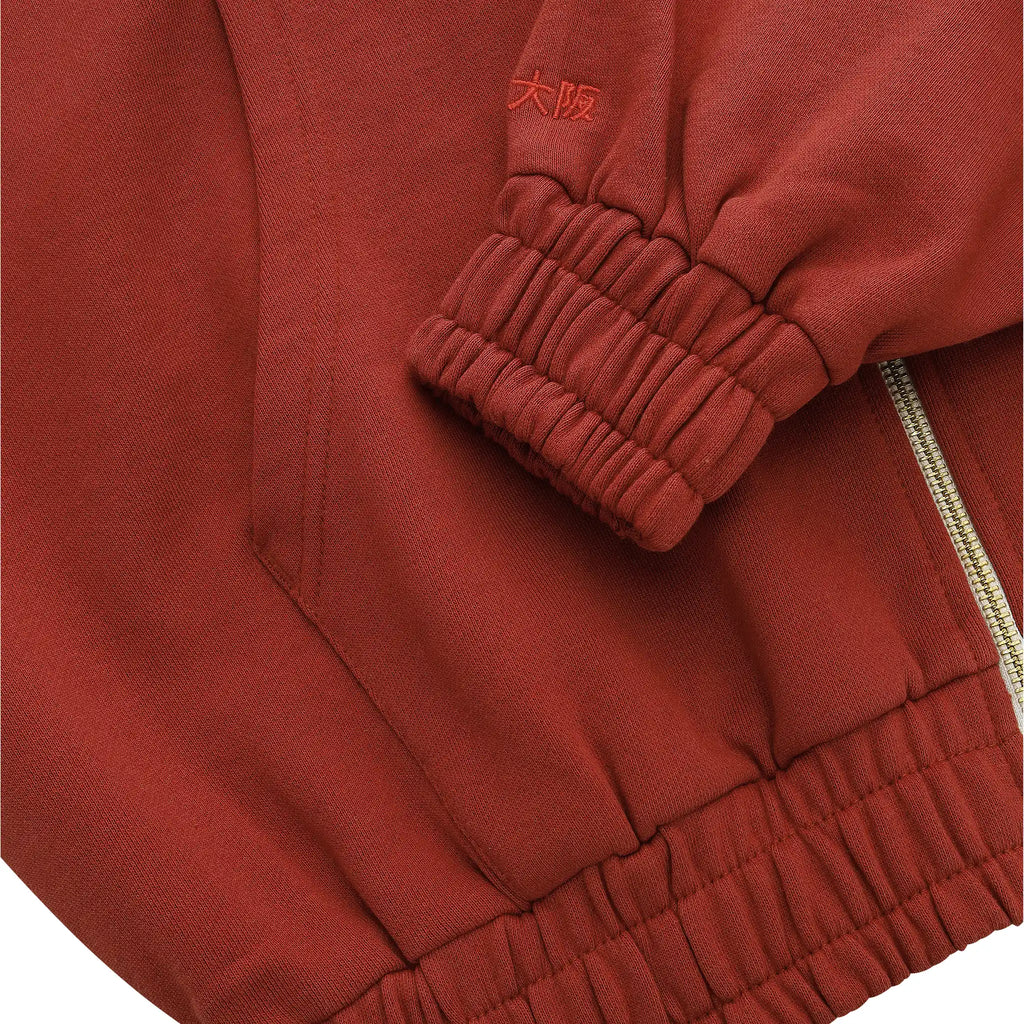 Osaka Women Full Zip Hoodie Cropped - Brunette Kleding