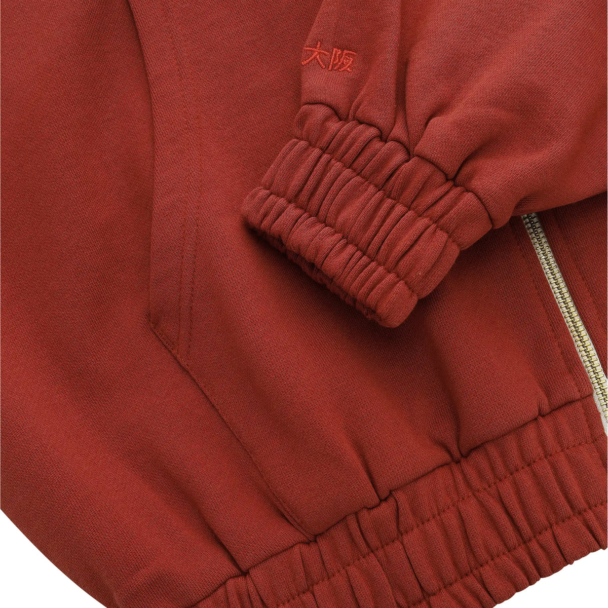 Osaka Women Full Zip Hoodie Cropped - Brunette Kleding