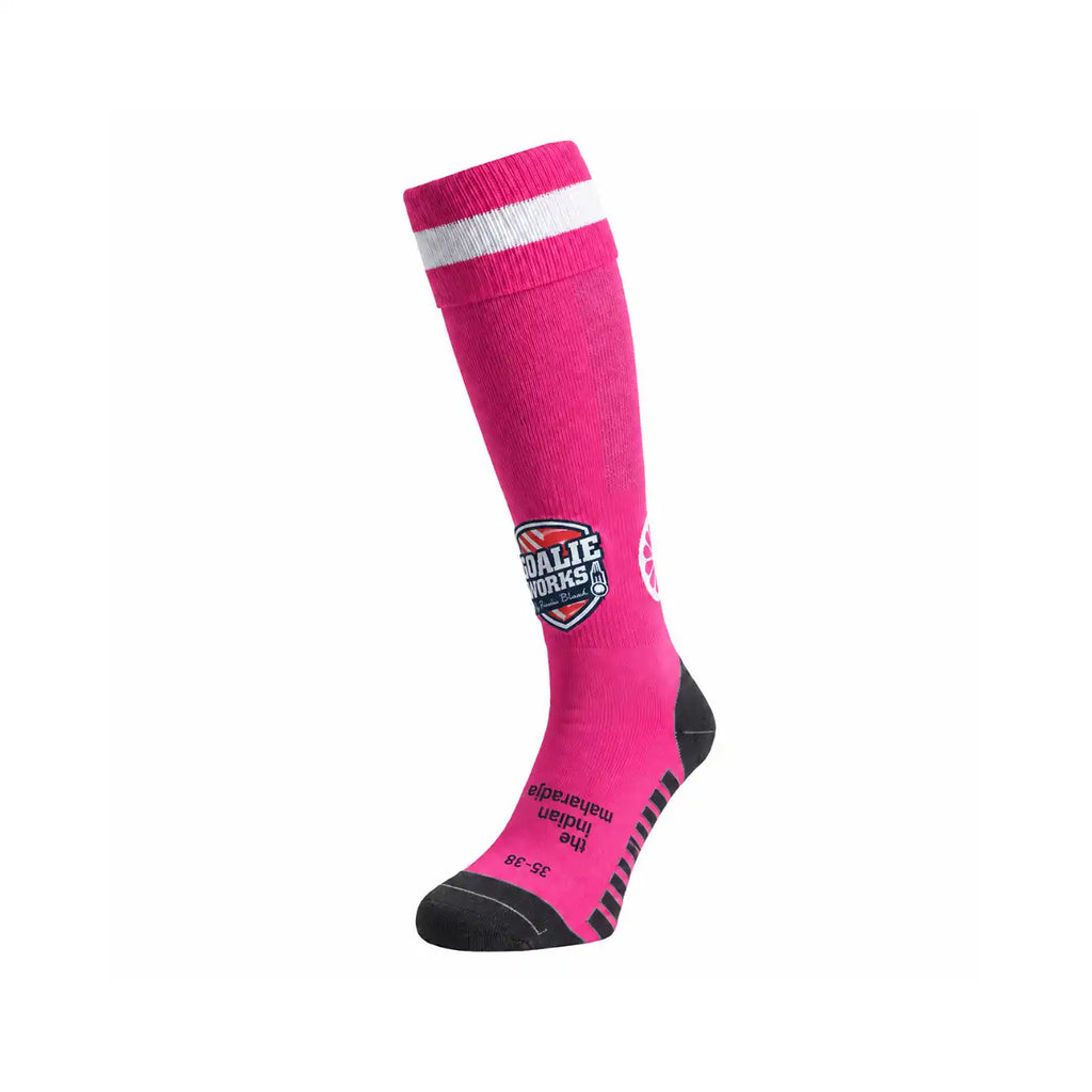 Chaussettes de hockey montantes techniques GoalieWorks - Rose
