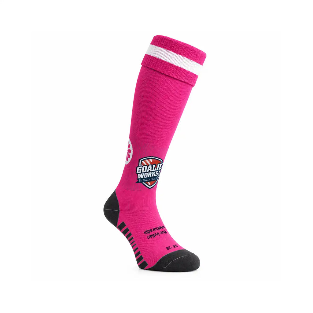 Chaussettes de hockey montantes techniques GoalieWorks - Rose