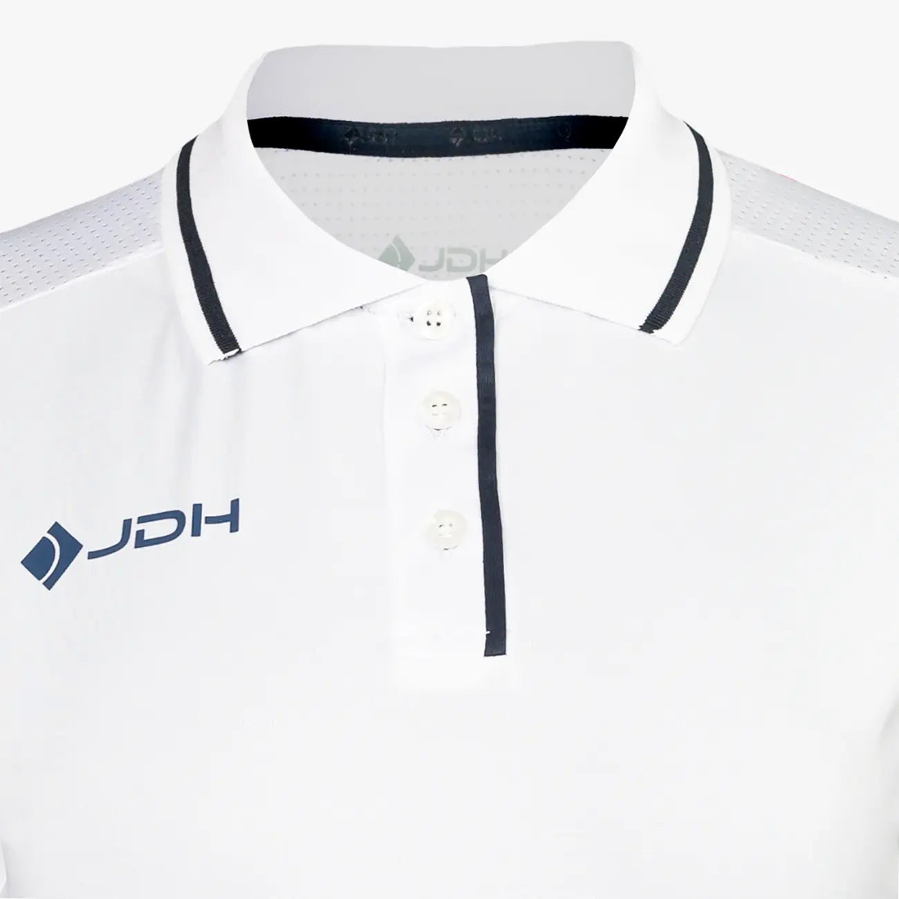 JDH Carbon polo pro fille - Blanc