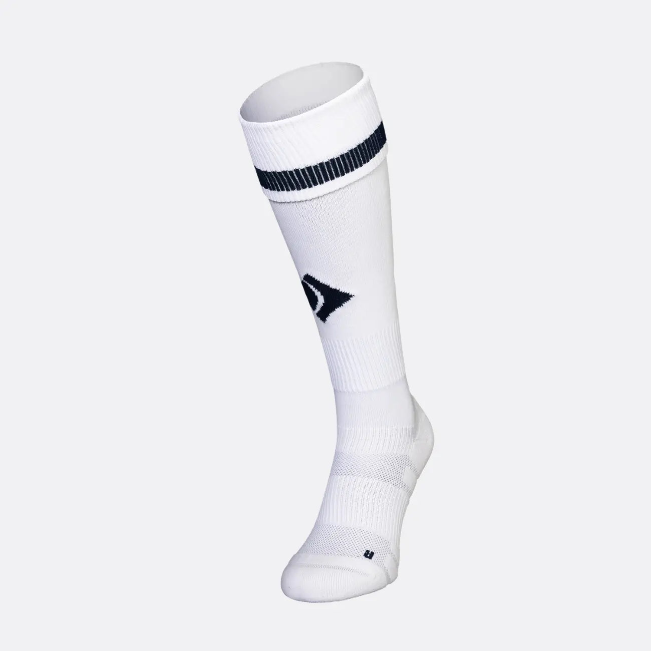 JDH Carbon chaussette haute genou - Blanc