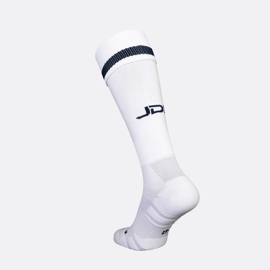 JDH Carbon chaussette haute genou - Blanc