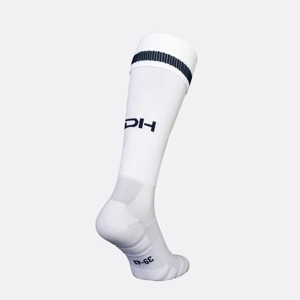JDH Carbon chaussette haute genou - Blanc