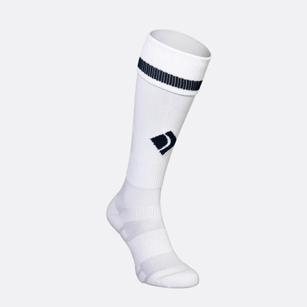 JDH Carbon chaussette haute genou - Blanc