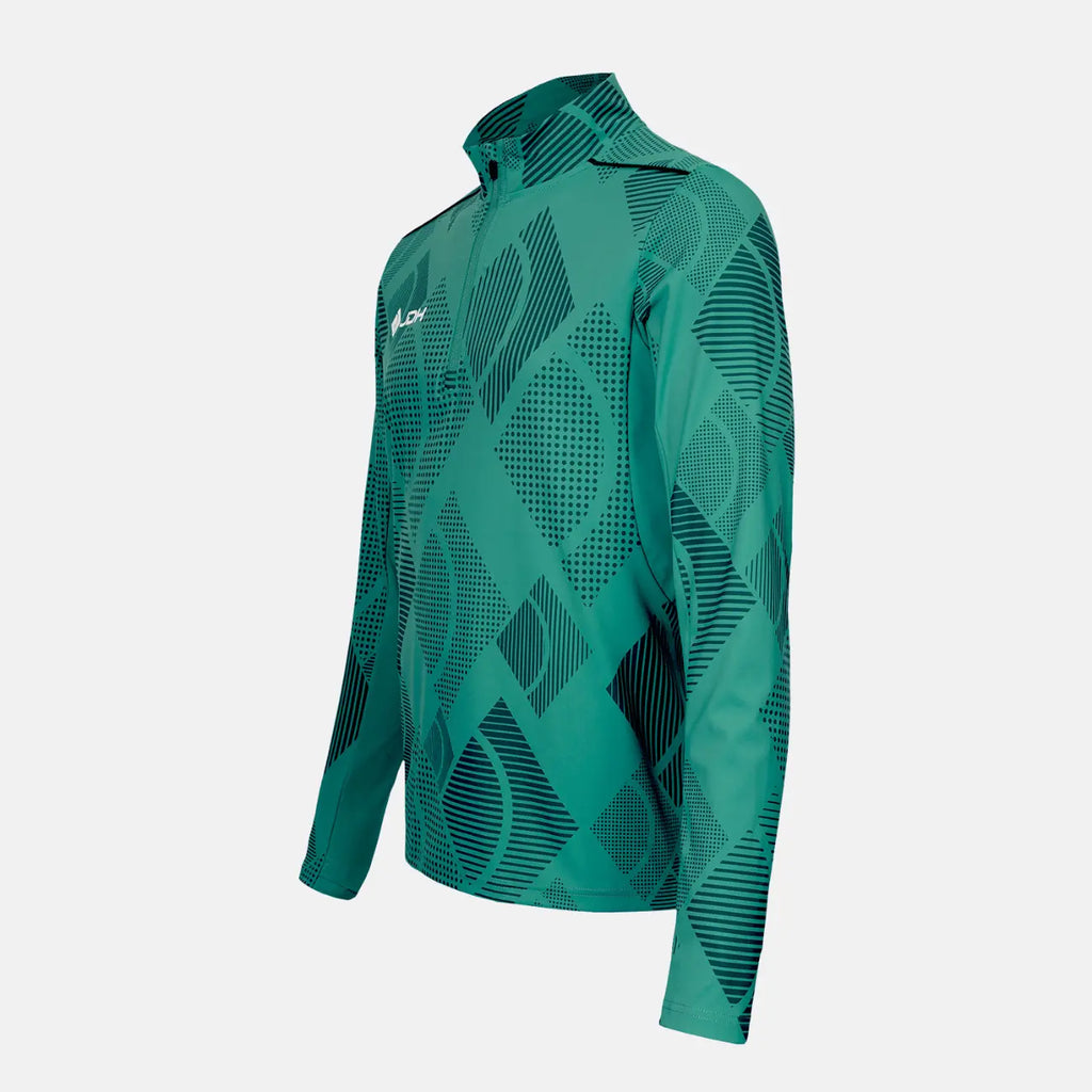 JDH Carbon demi-zip pro enfants - Vert clair