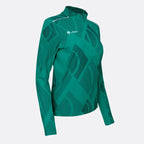 JDH Carbon demi-zip pro femmes - Vert clair