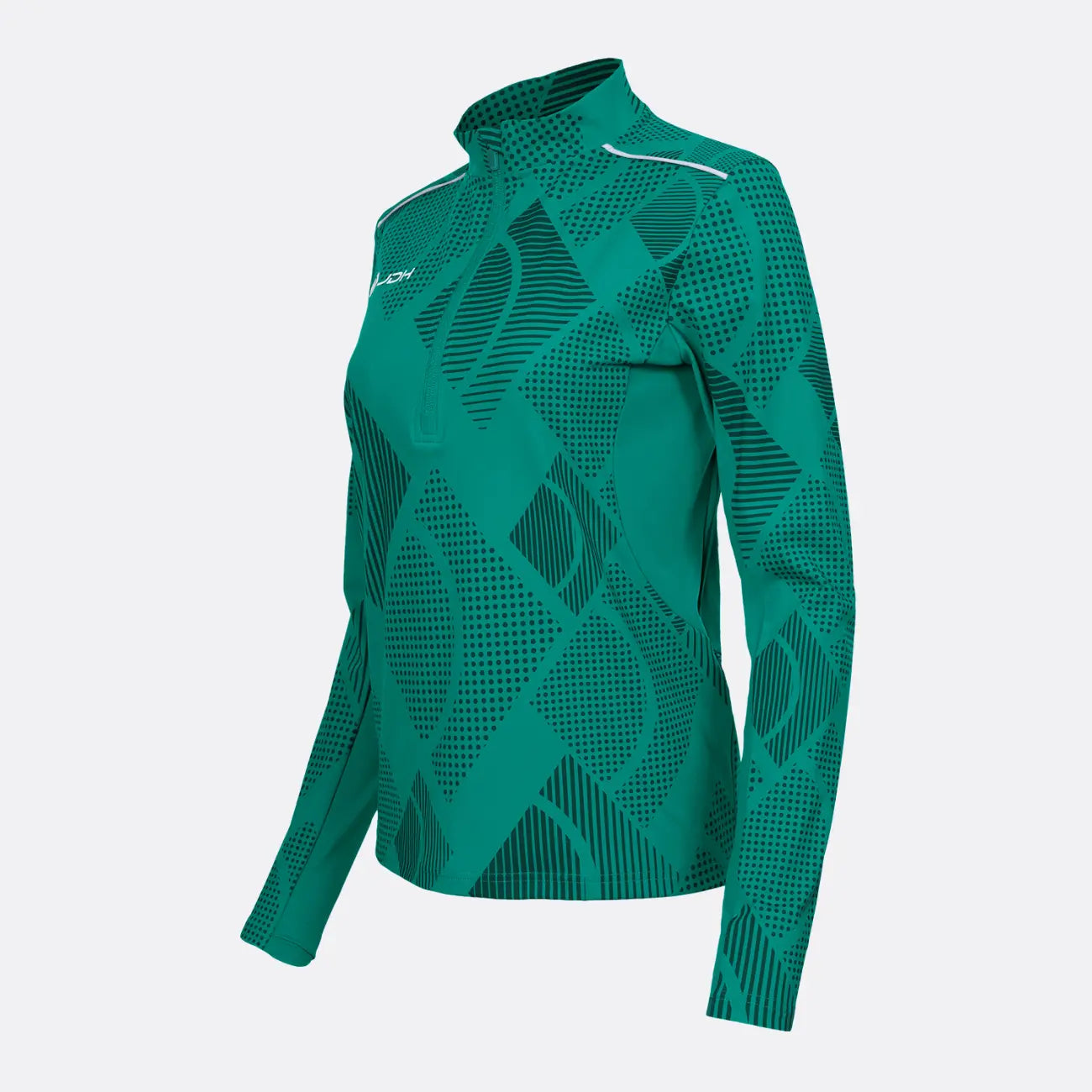 JDH Carbon demi-zip pro femmes - Vert clair