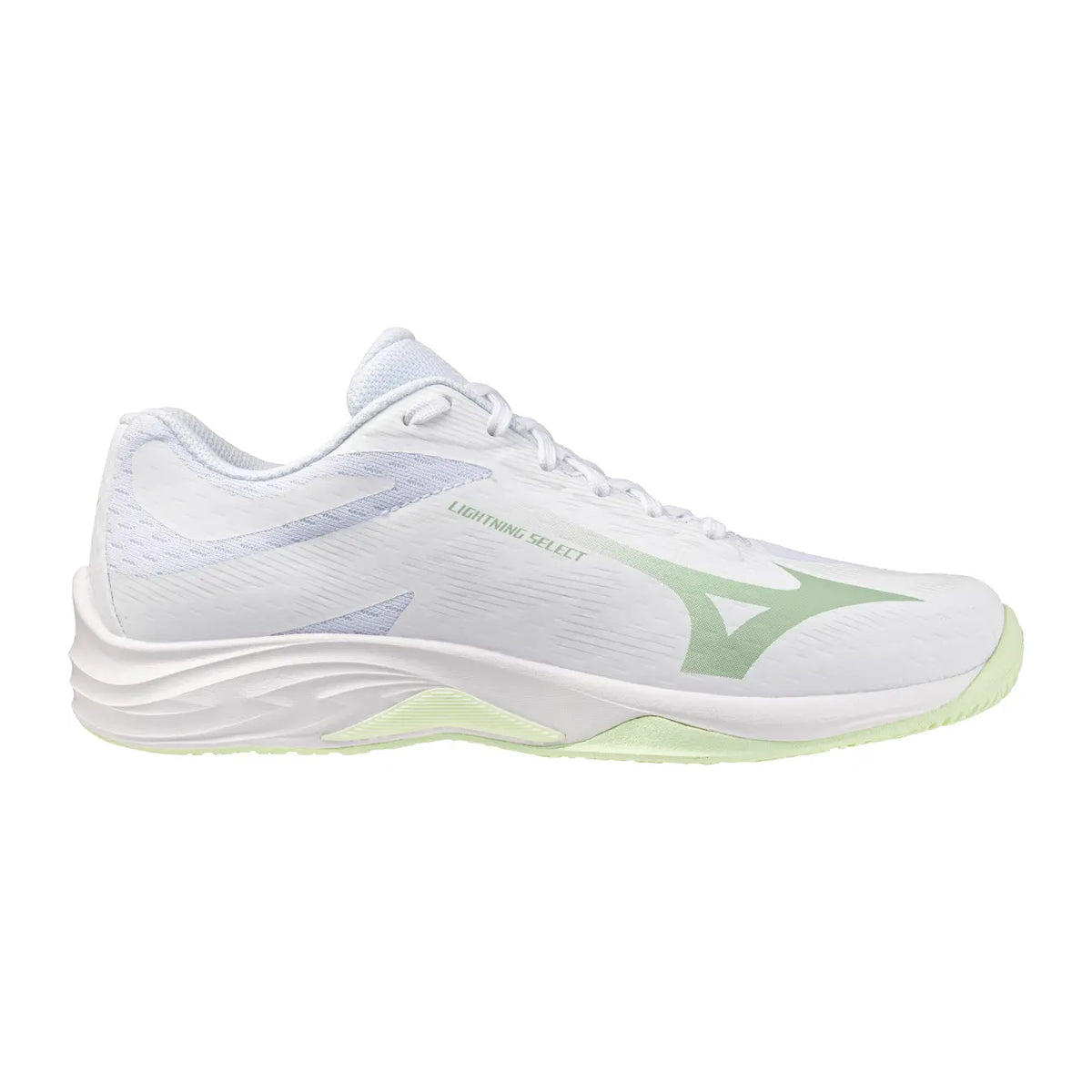 Mizuno Lightning Select Dames - White/Aqua Gray/Ambrosia Hockeyschoen