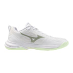 Mizuno Wave Stealth Pro Dames - White/Aqua Gray Hockeyschoen
