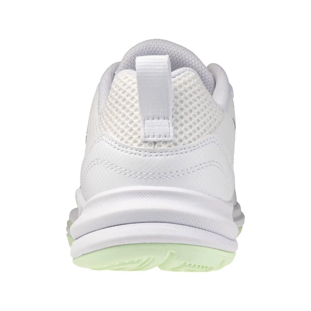 Mizuno Wave Stealth Pro Dames - White/Aqua Gray Hockeyschoen