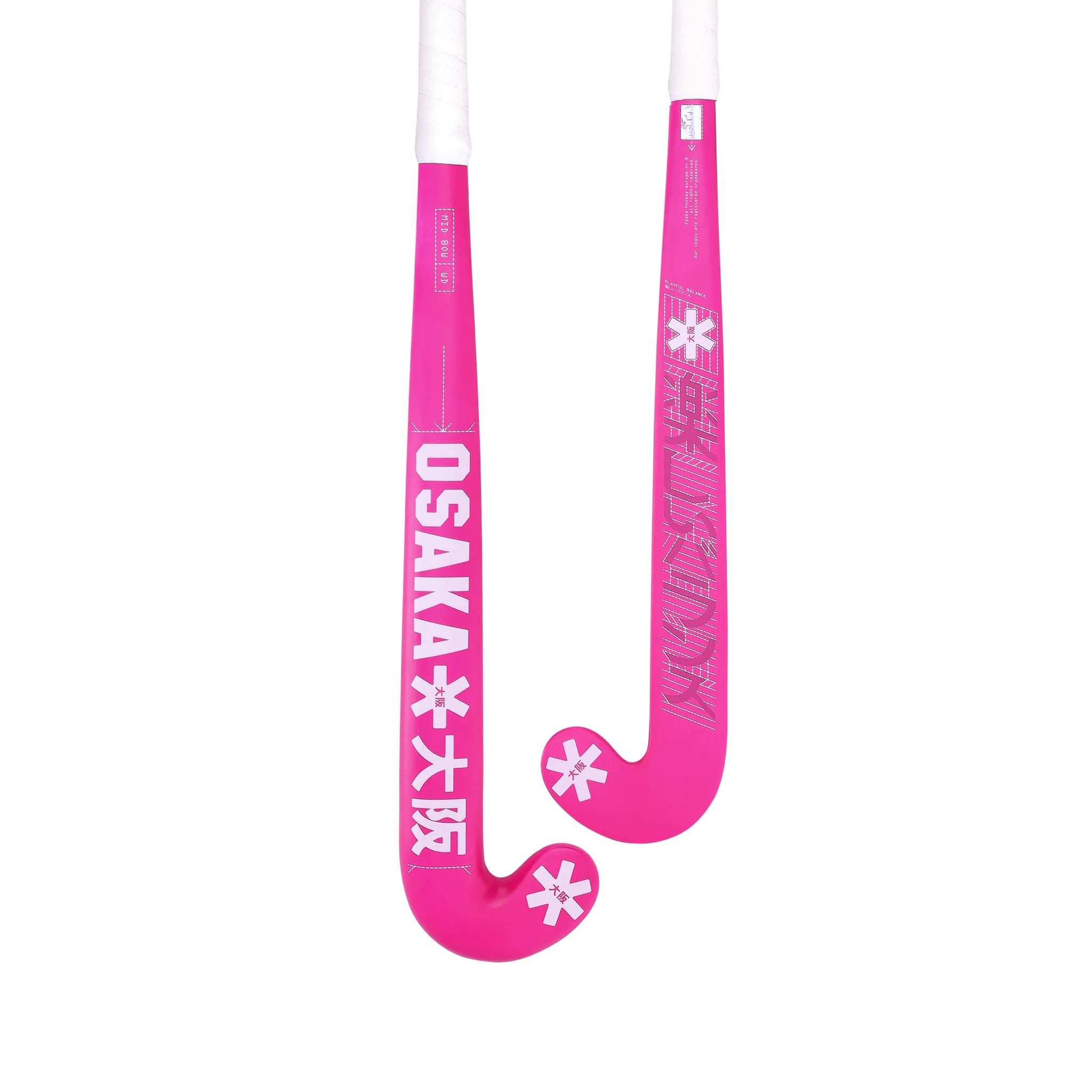 Osaka Mid Bow Wd - Electric Fuchsia Hockeystick