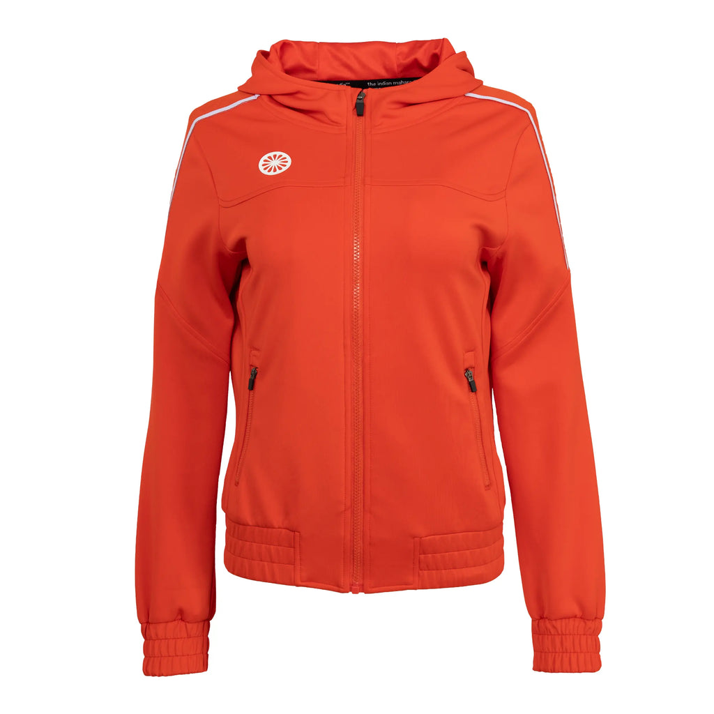 Indian Maharadja Jaipur women performance hooded jacket - Orange Kleding