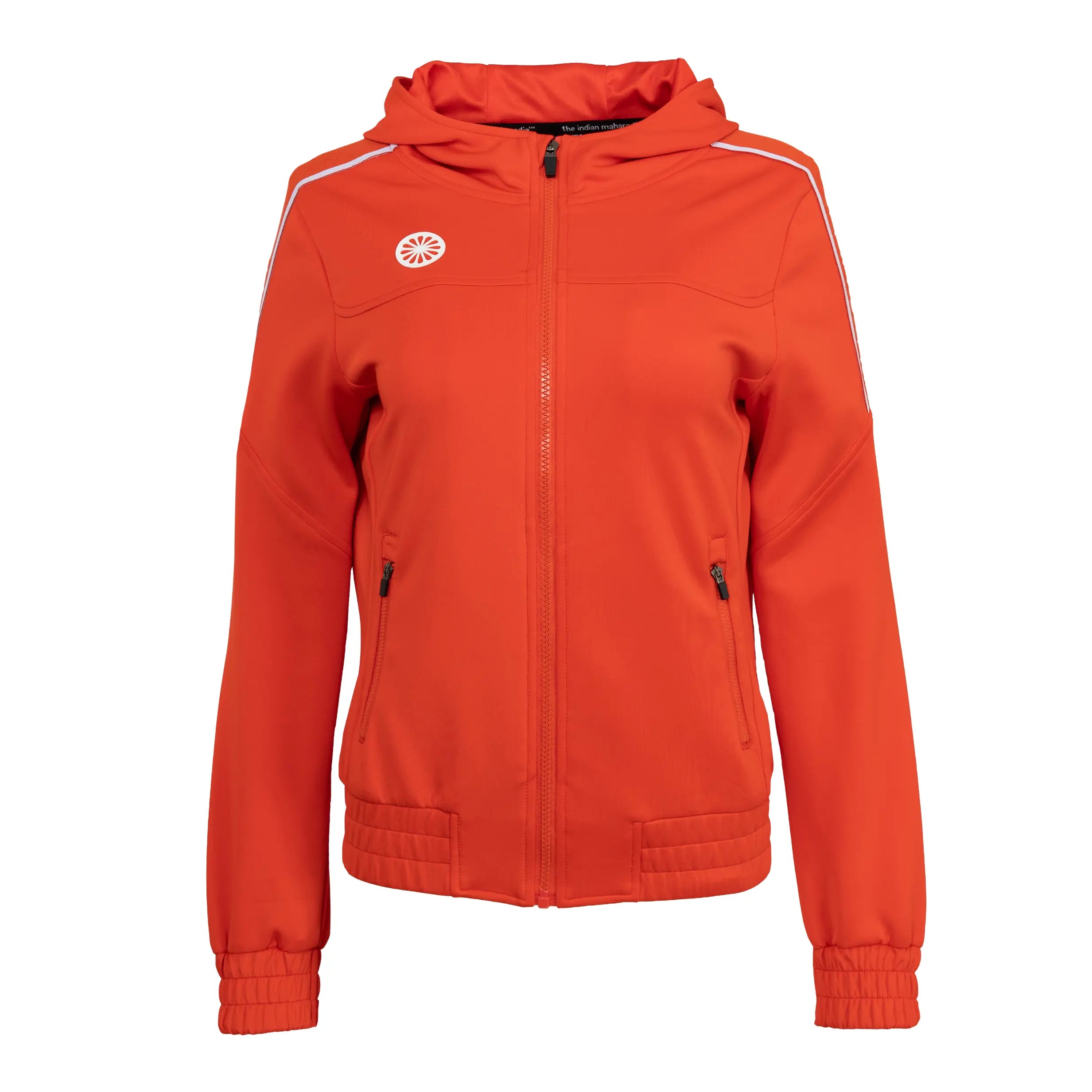 Indian Maharadja Jaipur women performance hooded jacket - Orange Kleding