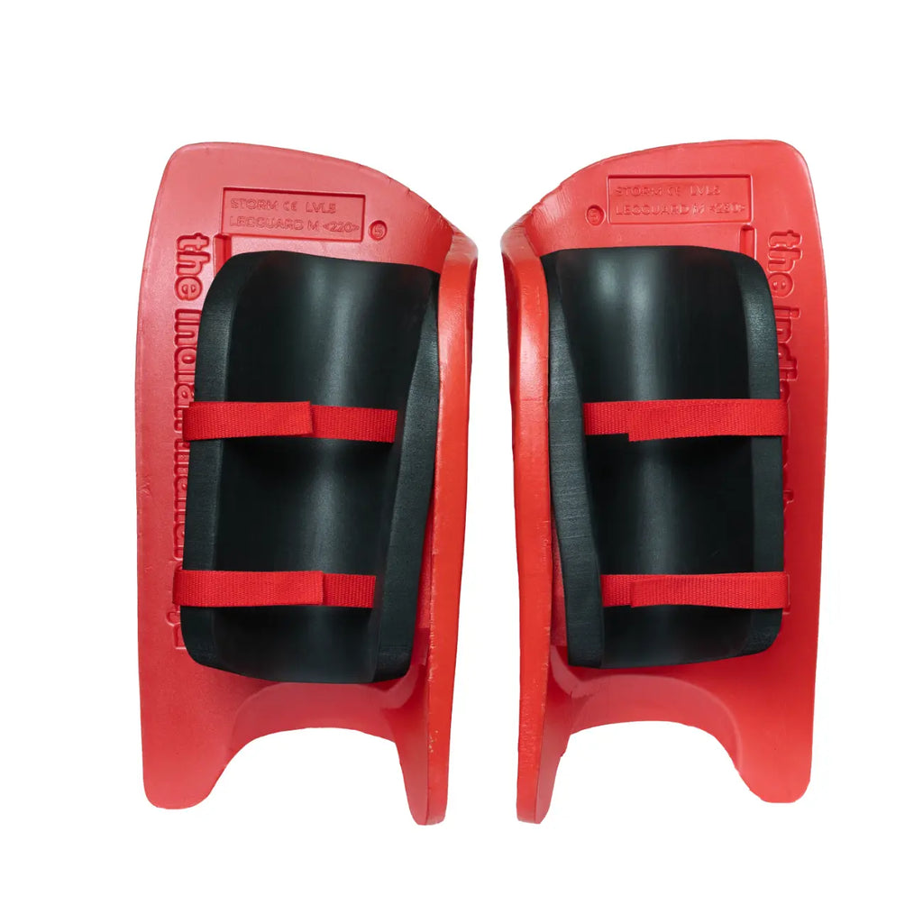 Indian Maharadja Storm Legguards - Red - productfoto 2