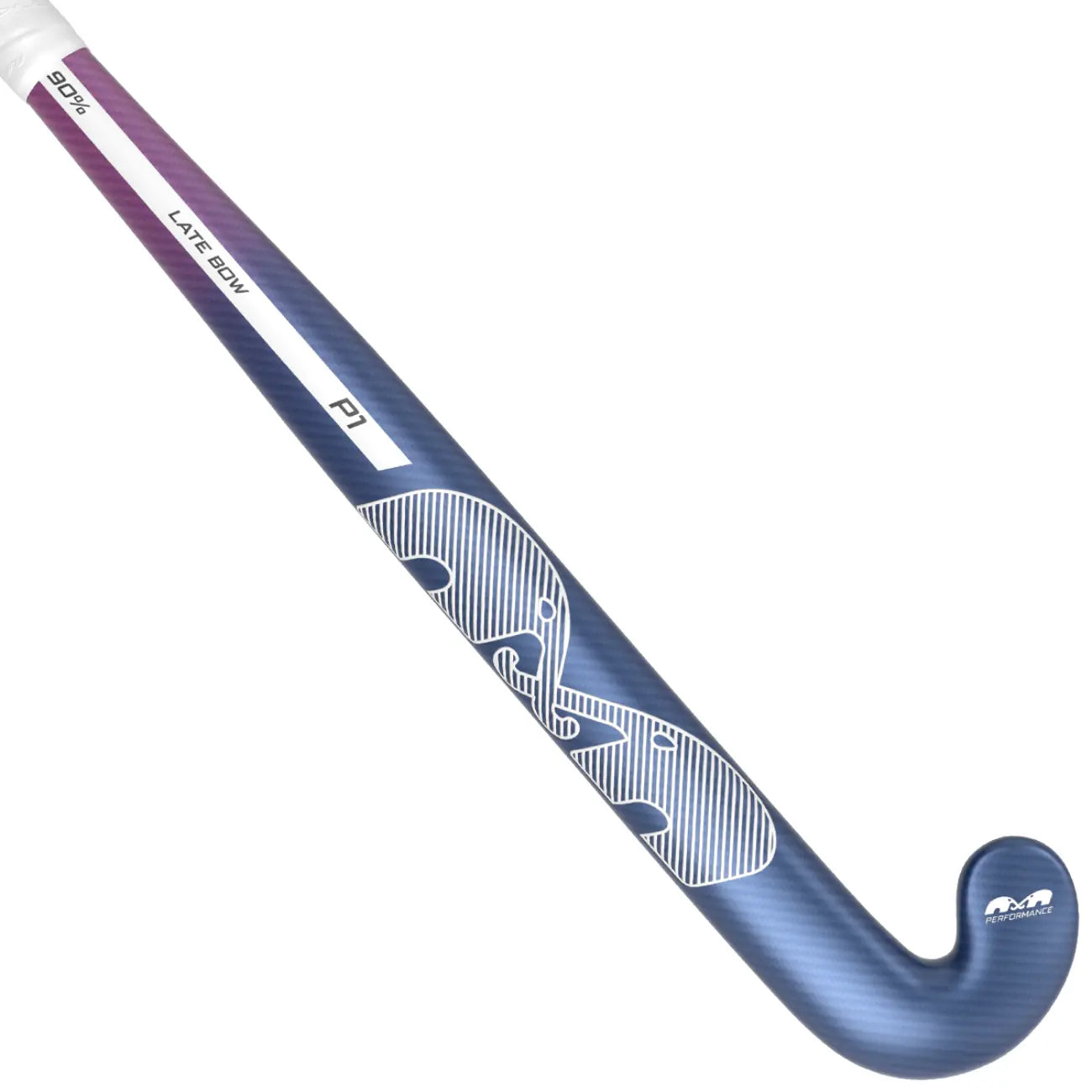 TK P1 Late Bow - Blue-Magenta-White Hockeystick