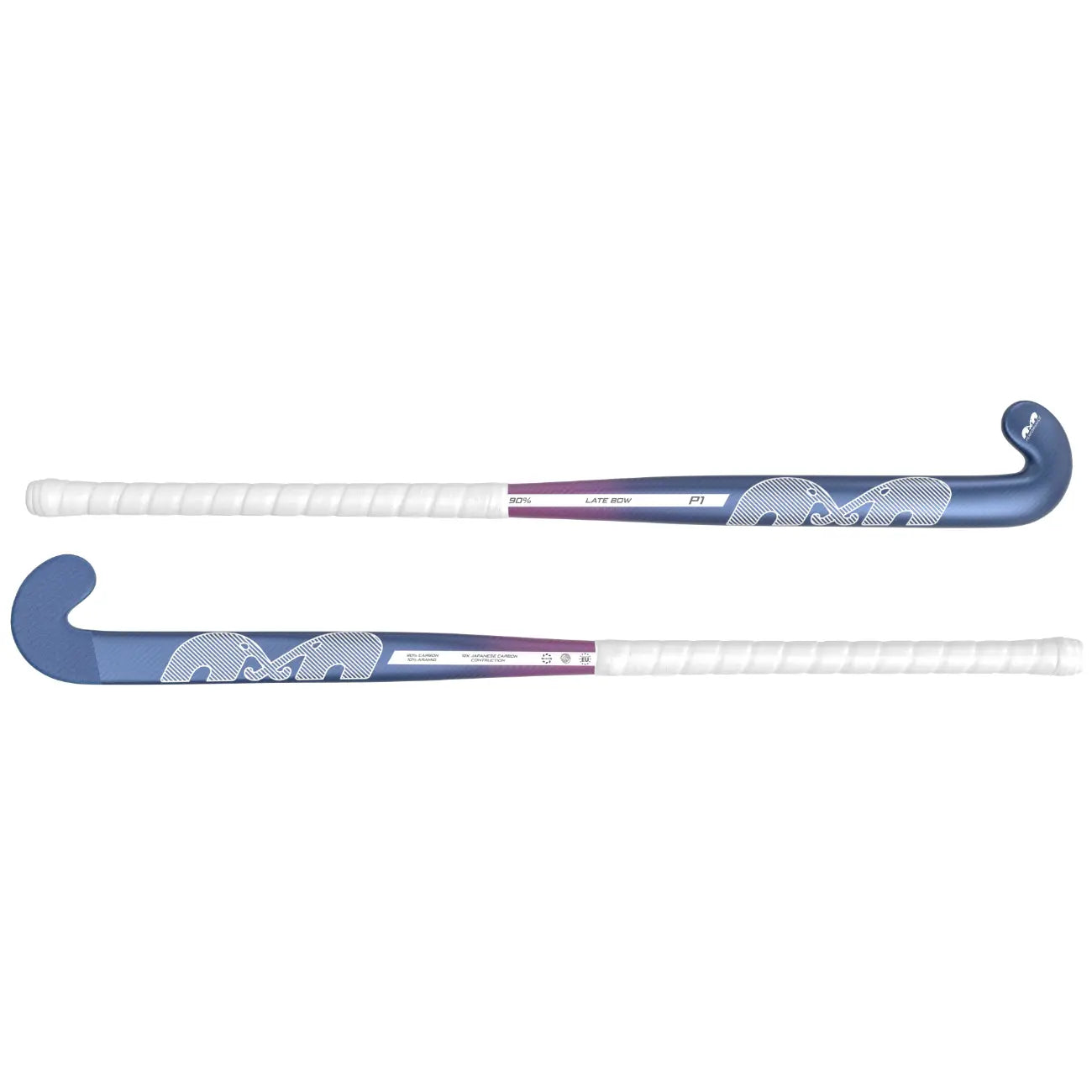 TK P1 Late Bow - Blue-Magenta-White Hockeystick