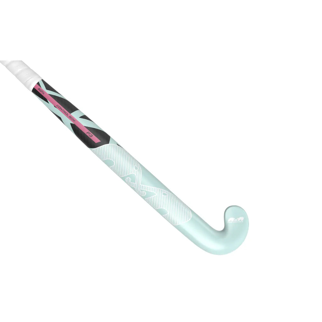 TK P3 Control Bow - Light Aqua-White-Magenta Hockeystick