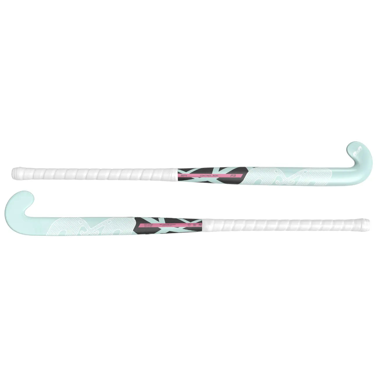TK P3 Control Bow - Light Aqua-White-Magenta Hockeystick