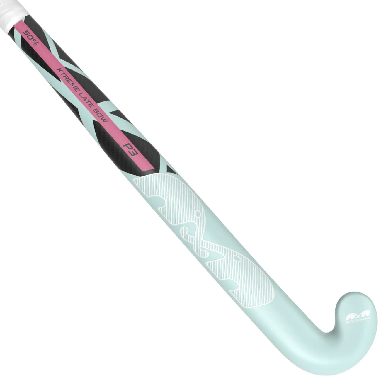 TK P3 Extreme Late Bow - Junior - Light Aqua-White-Magenta Hockeystick