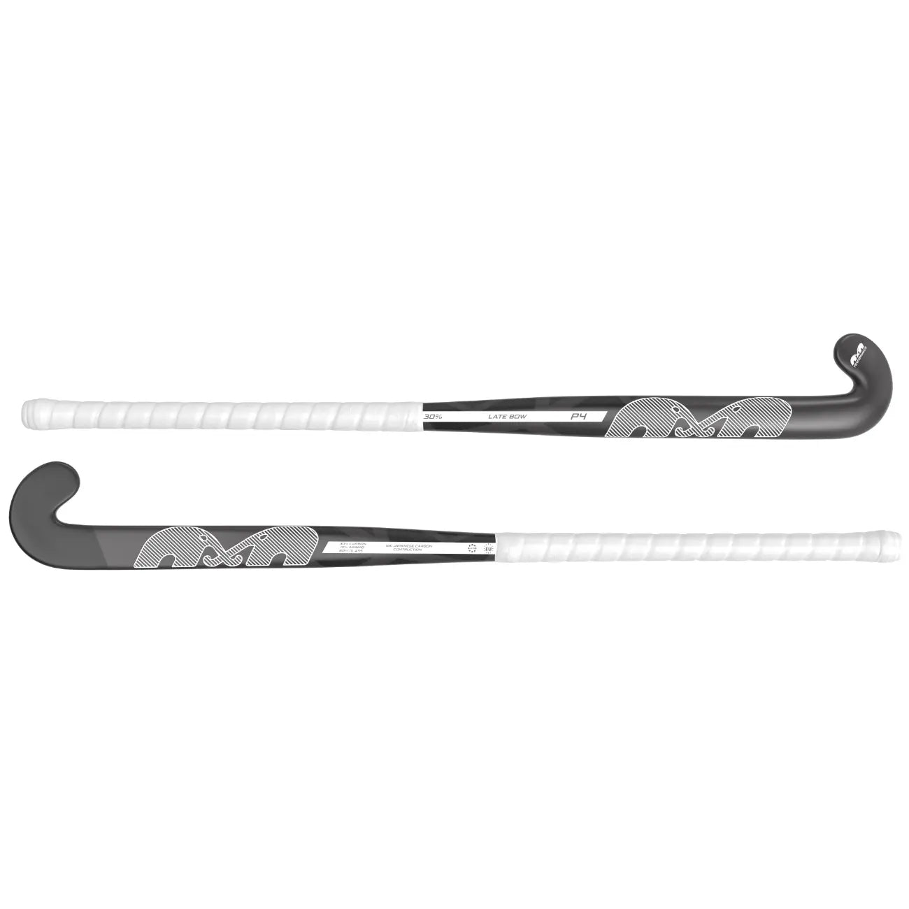 TK P4 Late Bow - Junior - Black-White Hockeystick