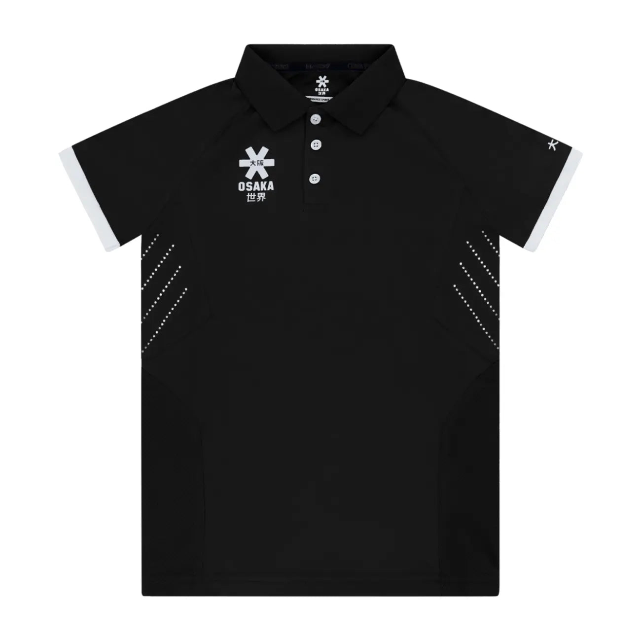 Osaka Kids Polo Jersey S Rec - Black