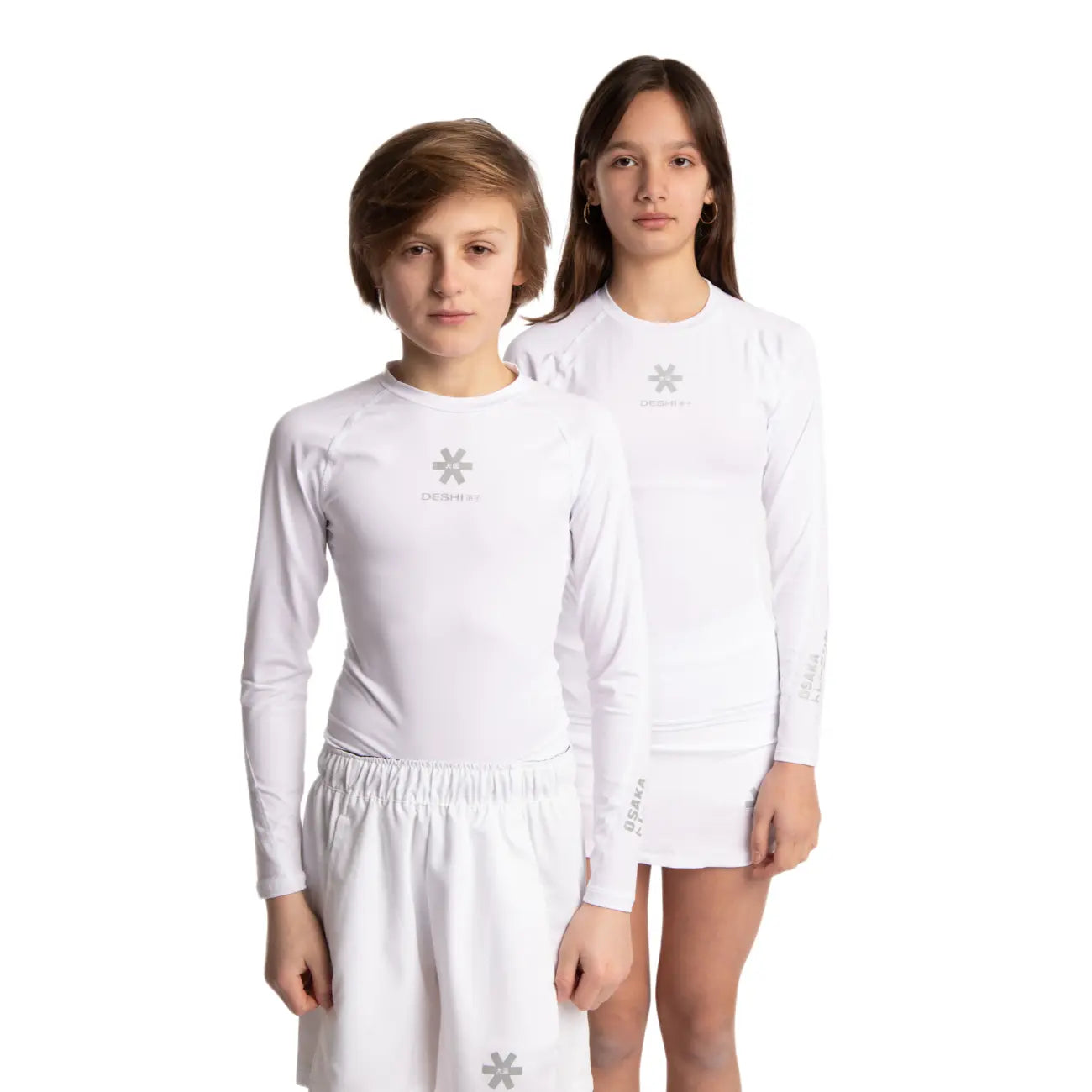 Osaka Kids Sports Baselayer Tee Ls - White