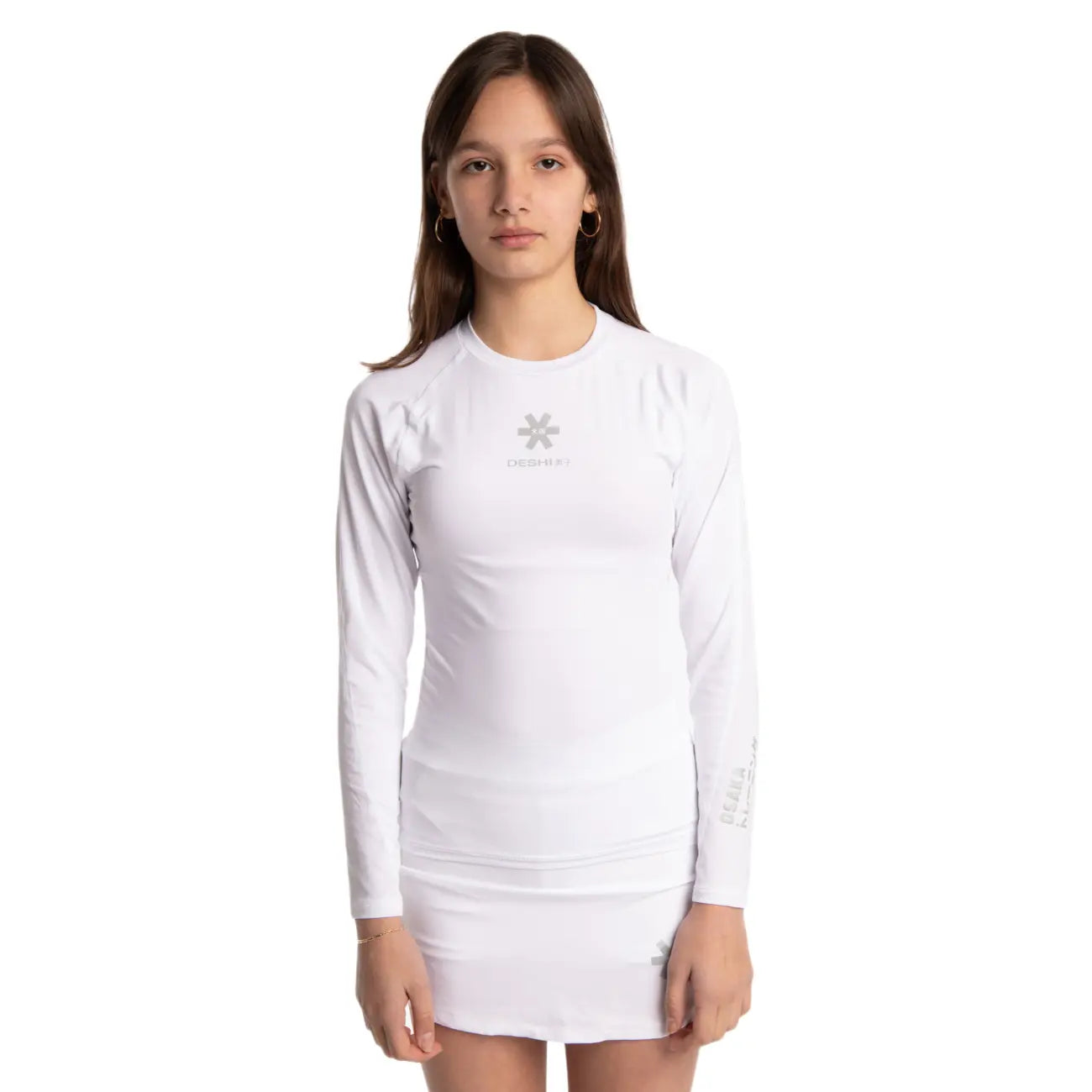 Osaka Kids Sports Baselayer Tee Ls - White