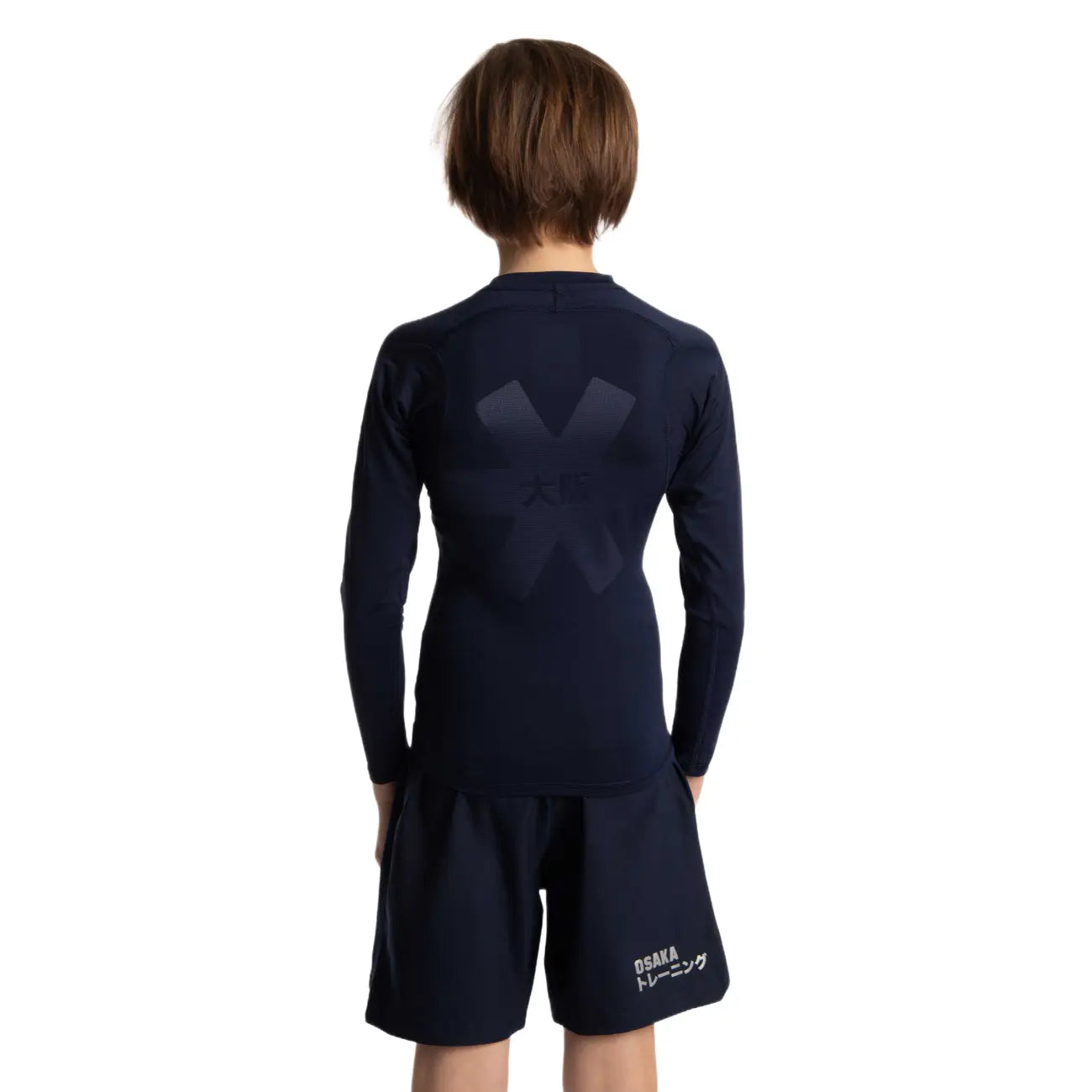 Osaka Kids Sports Baselayer Tee Ls - Navy