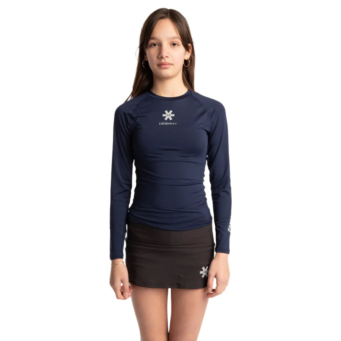 Osaka Kids Sports Baselayer Tee Ls - Navy