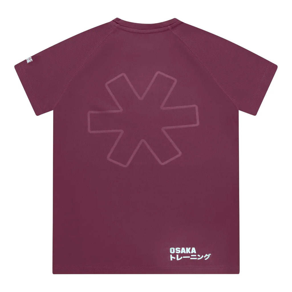 Osaka Kids Training Tee Ss S Rec - Bordeaux
