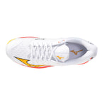 Mizuno WAVE LEOPARDUS - White Orange Hockeyschoen