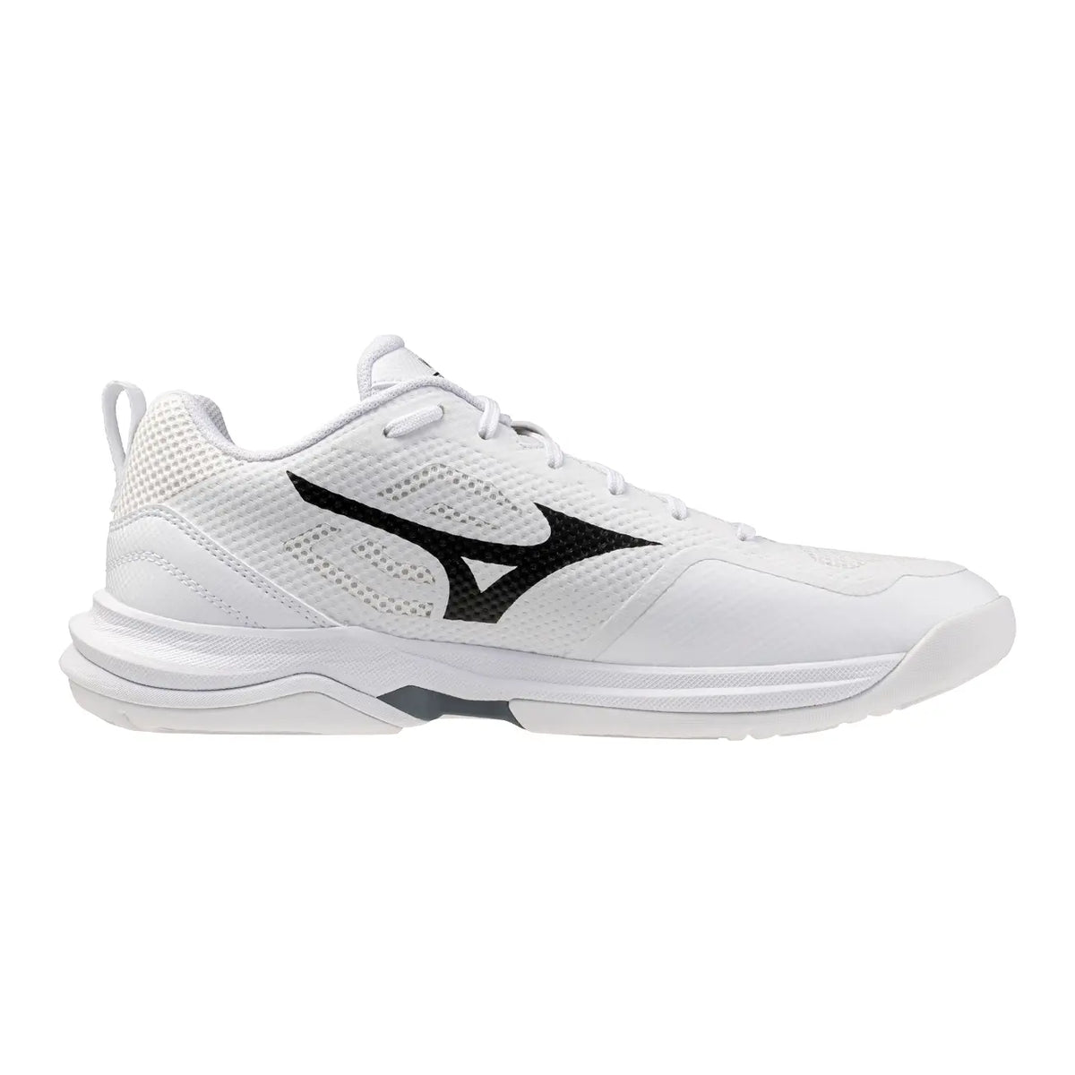 Mizuno Wave Stealth Pro - White/Black/White Hockeyschoen