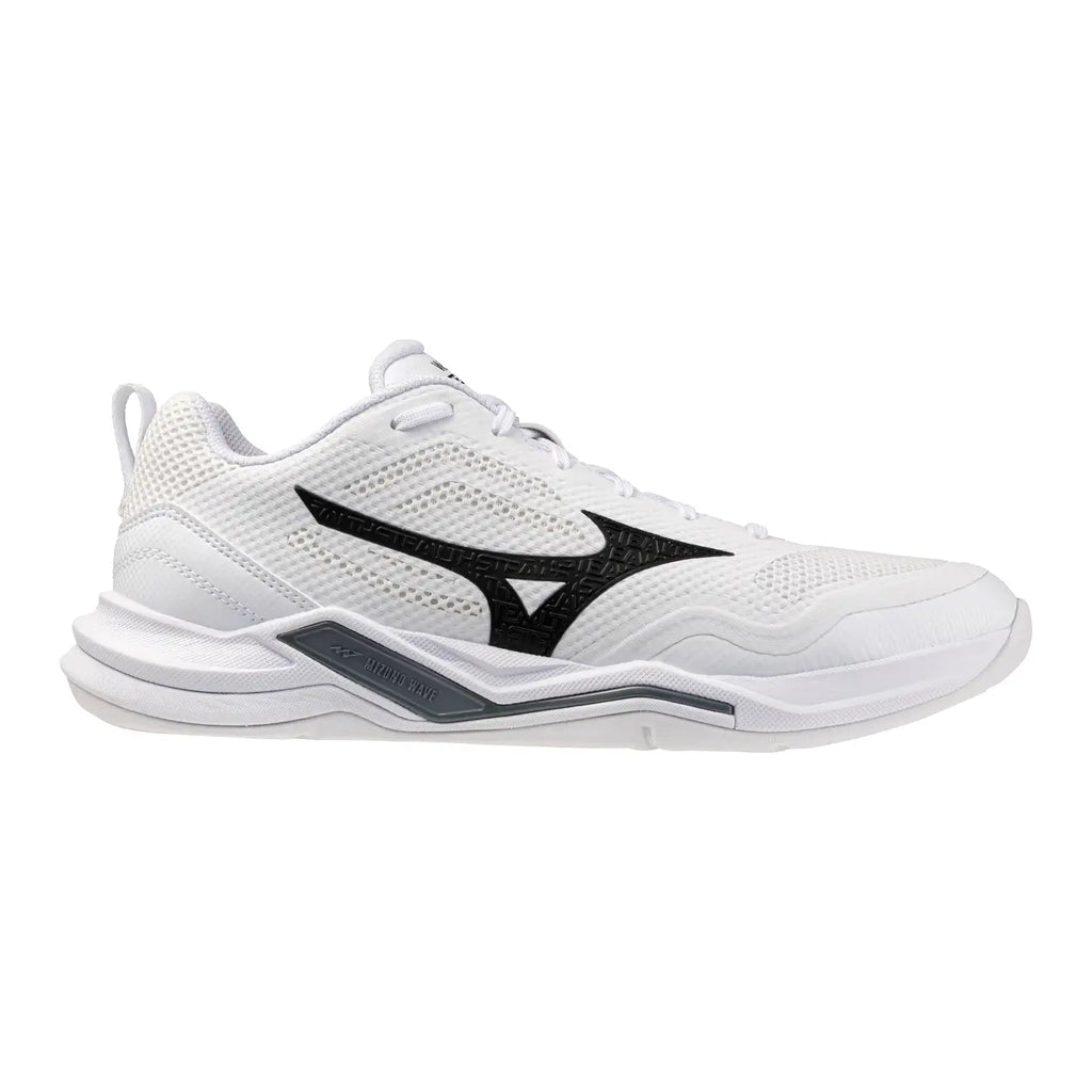 Mizuno Wave Stealth Pro - White/Black/White Hockeyschoen
