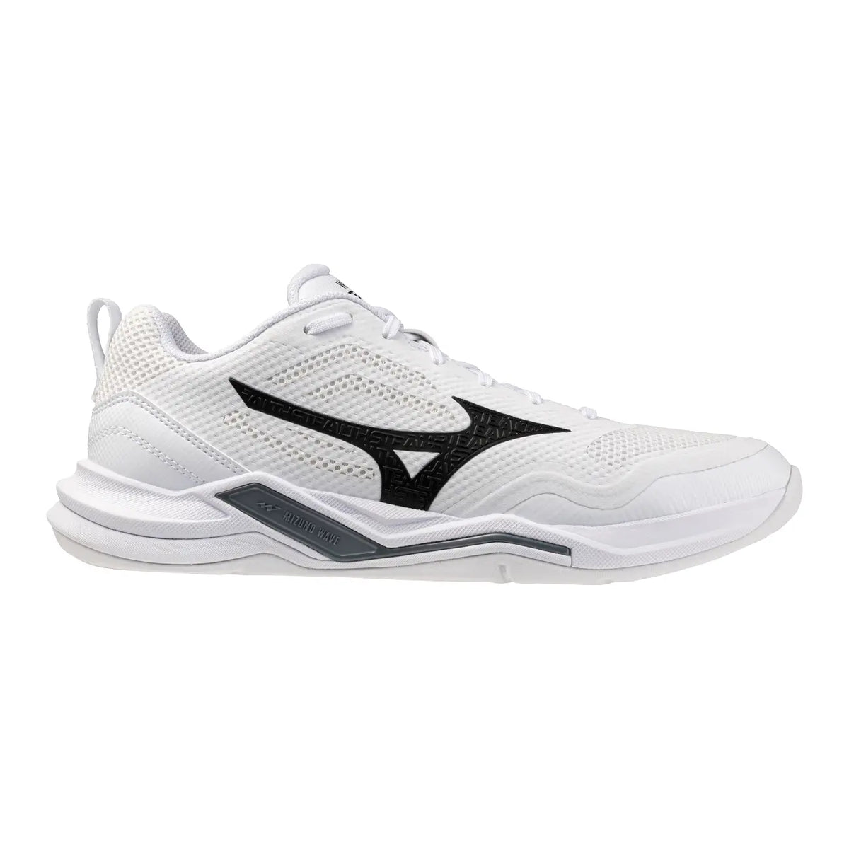 Mizuno Wave Stealth Pro - White/Black/White Hockeyschoen