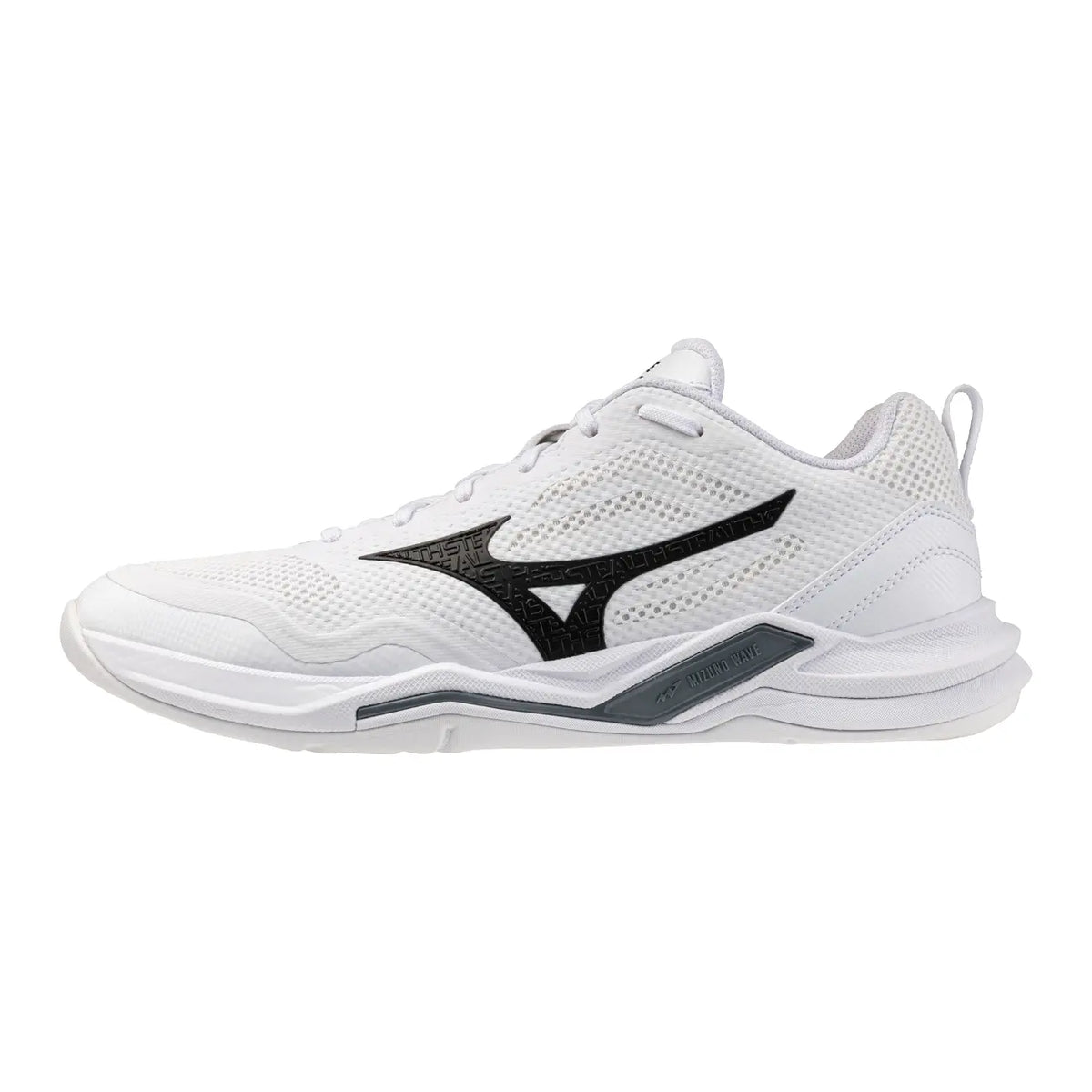 Mizuno Wave Stealth Pro - White/Black/White Hockeyschoen