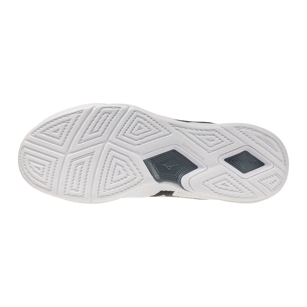 Mizuno Wave Stealth Pro - White/Black/White Hockeyschoen