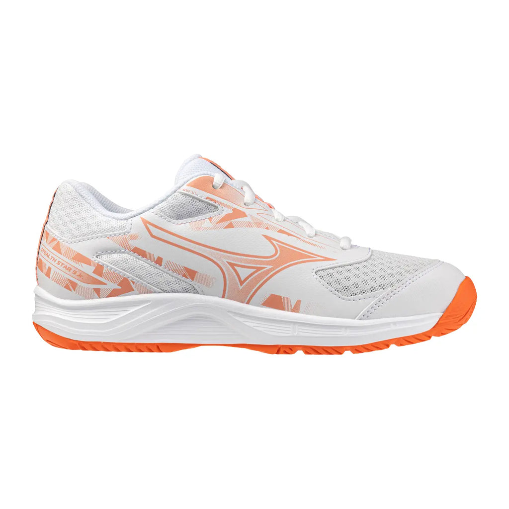 Mizuno Stealth Star 3 Jr. - White/Desert Flower Hockeyschoen