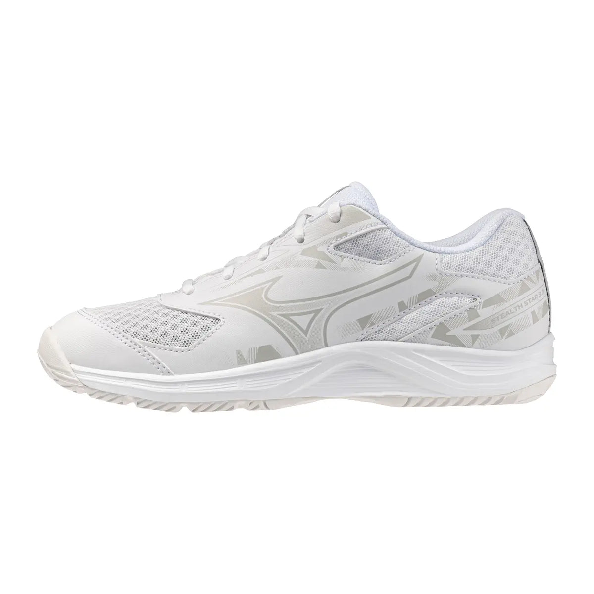 Mizuno Stealth Star 3 Jr. - White/Harbor Mist Hockeyschoen